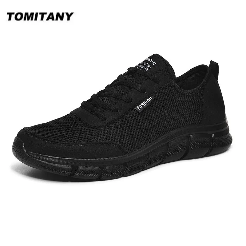 Mesh Trainer Breathable - 新しいメッシュ男性靴ラックアップカジュアルシューズ男性スニーカー通気性軽量靴快適なスポーツトレーナー Zapatillas Hombre