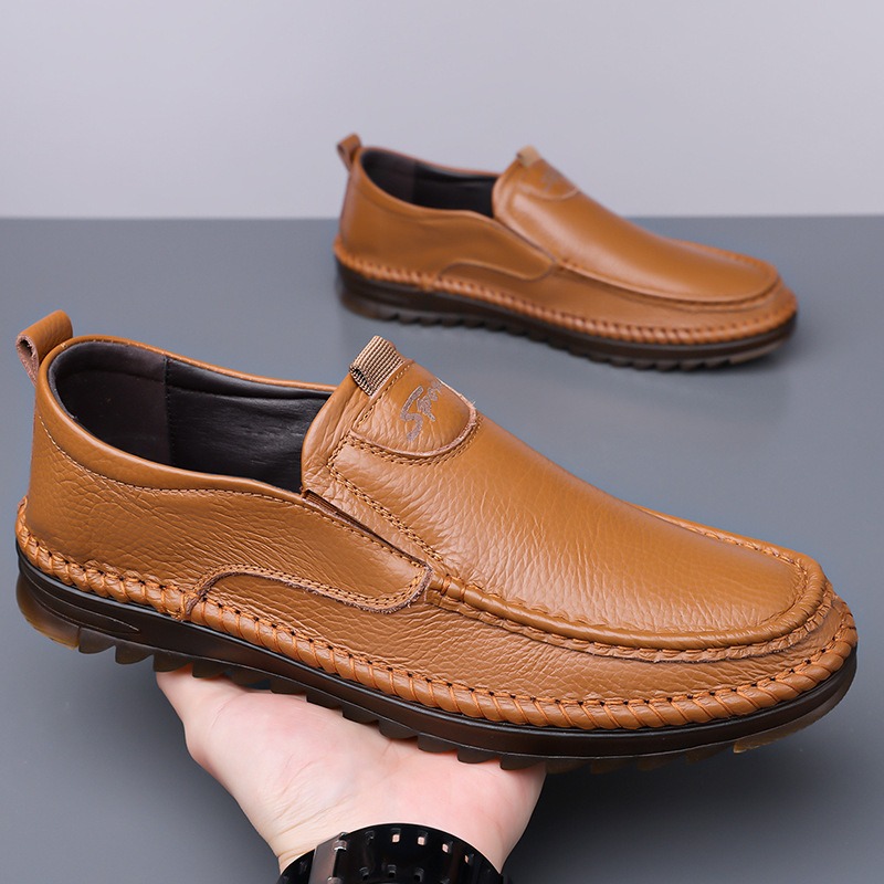 Men'S Shoes Size 43 In Us - メンズ本革靴 2026 春 ソフトソール 滑り止め 手作り