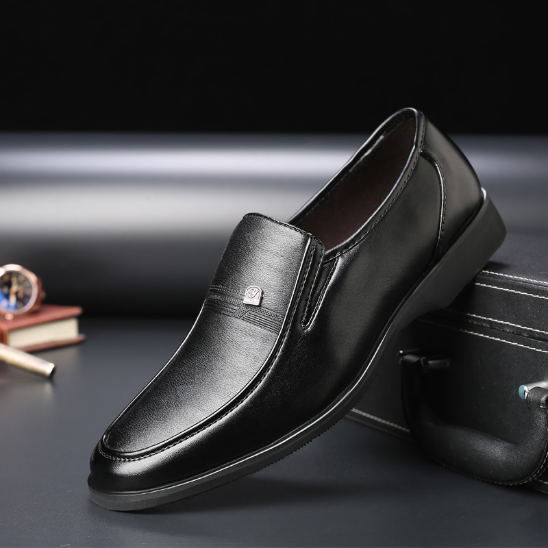 Men'S Shoes Different Types - 快適な履き心地のメンズドレスシューズ、ビジネスフォーマルレザーシューズ、幅広つま先デザイン、滑り止めソール、様々な足型にフィット、日常使いに最適