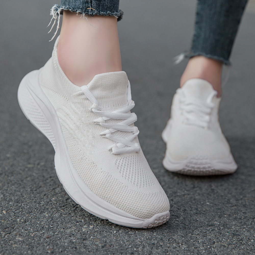 Mesh Trainer Breathable - 女性のスニーカーカジュアルシューズフラットエアメッシュ通気性トレーナーレディースシューズ女性スニーカー女性の靴女性のテニスシューズ