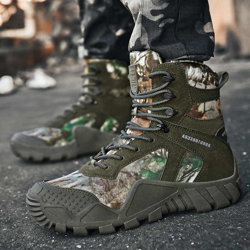 Hiking Boot Waterproof - メンズブーツ レースアップ 防水 クライミング ハイキングシューズ オートバイ