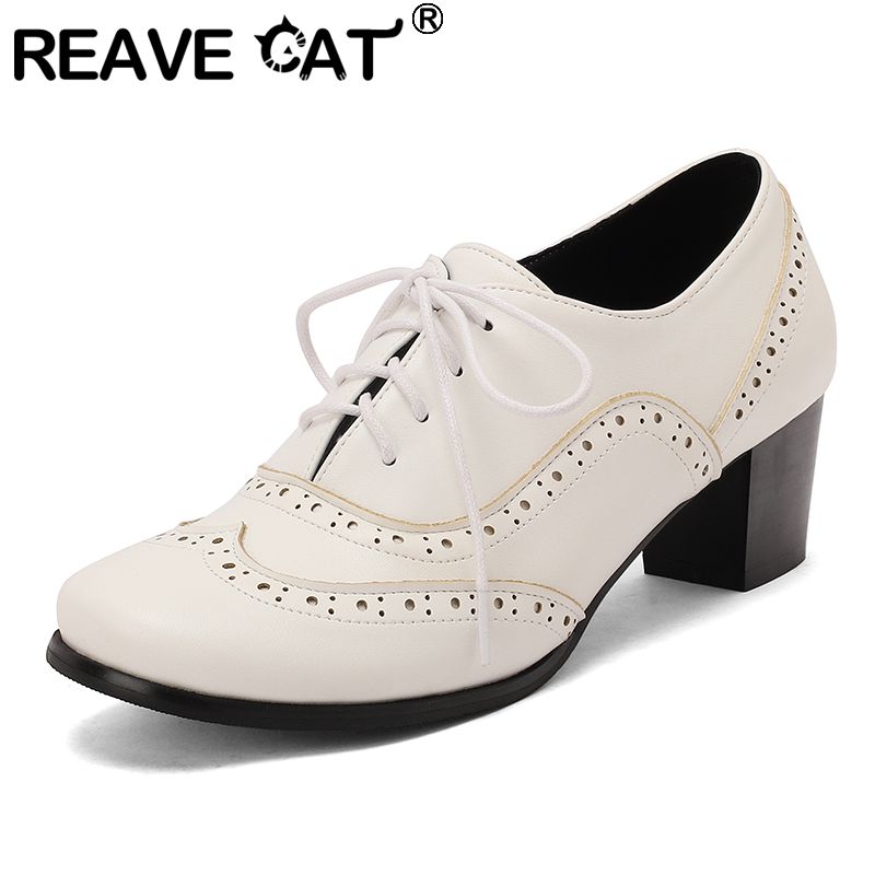 Men'S Shoes Size 43 In Us - REAVE CAT ブラウン レディース パンプス ラウンドトゥ