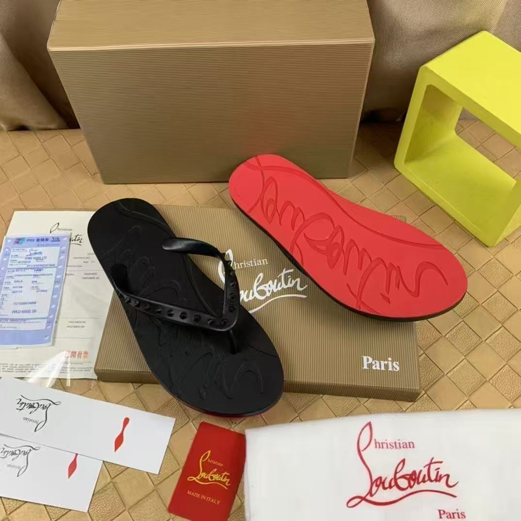 Men Shoes Red Tape - メンズ新作夏用レッドソールビーチサンダル、ファッショントレンドのレザーカジュアルアウトドアスリッパ