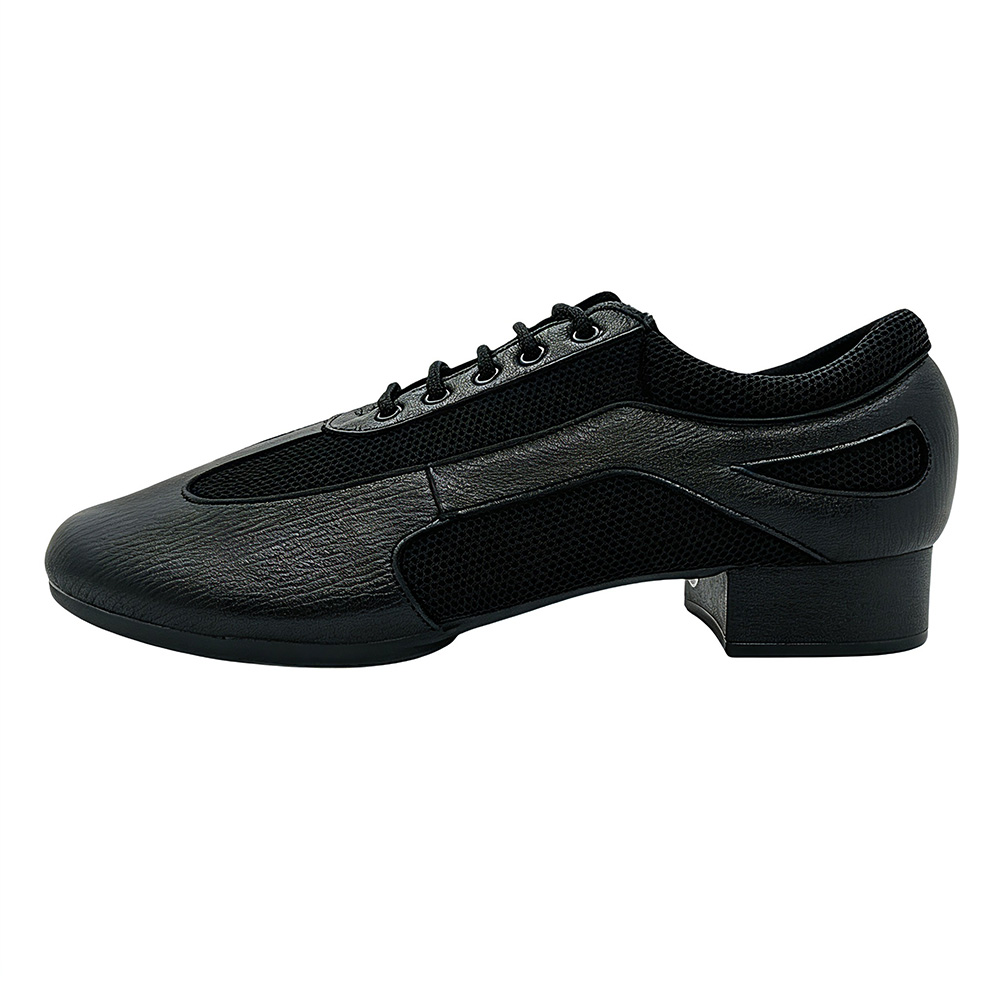 黒人男性用ラテン社交ダンスシューズ 本革製 通気性メッシュ  - Men Shoes Kinds のレビューと価格