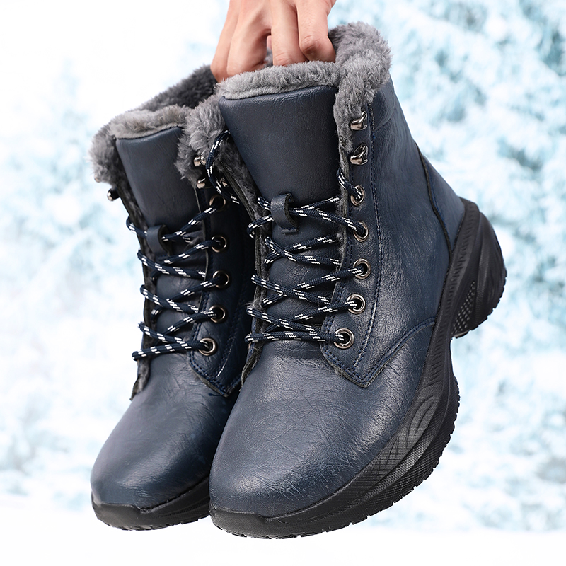 男性冬のスノーブーツ防水ワイドトゥスニーカースーパー保温紳士 - Hiking Boot Waterproof のレビューと価格