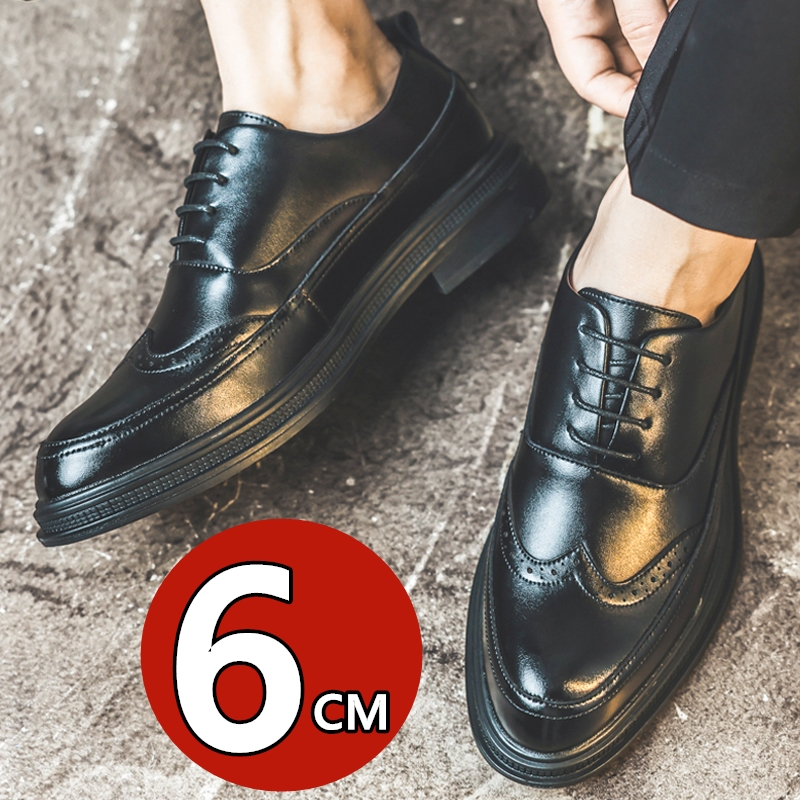 メンズ身長アップレザーシューズ ビジネスフォーマル レースア - Men Shoes Formal のレビューと価格