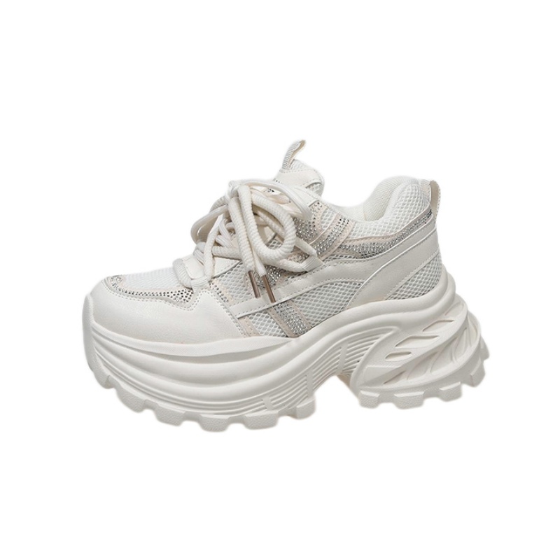 新しい夏の女性のチャンキースニーカー 8.5 センチメートル - Mesh Trainer Breathable のレビューと価格