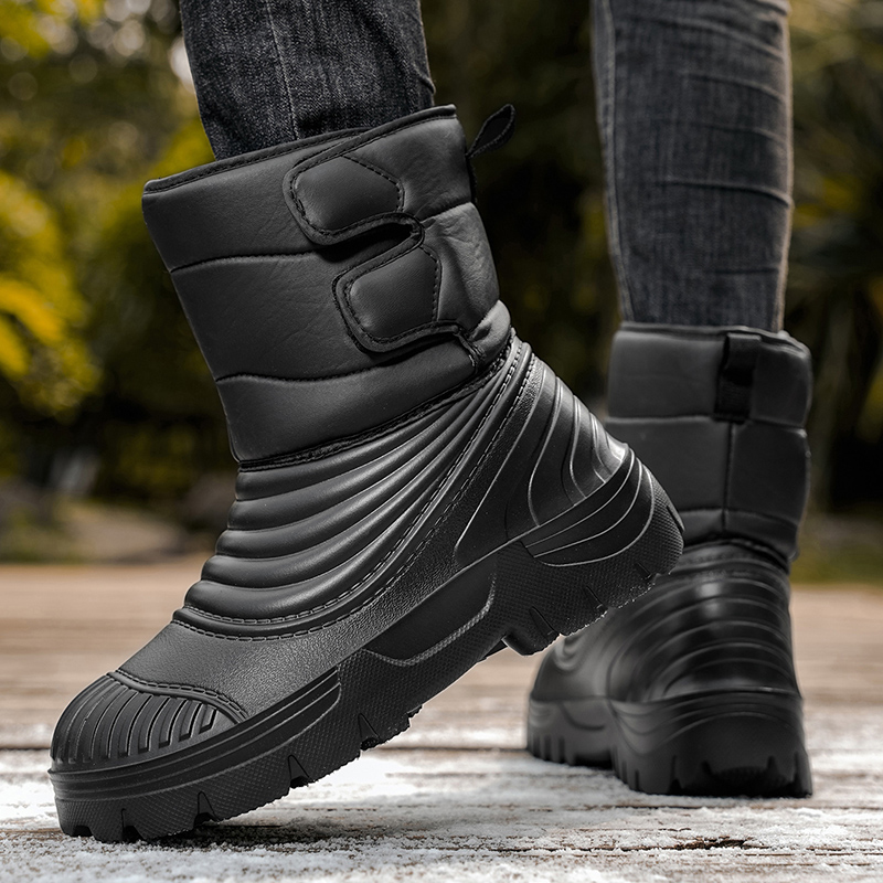 新しいメンズウィンタースノーブーツ厚みのある防水防風暖かいブ - Hiking Boot Waterproof のレビューと価格