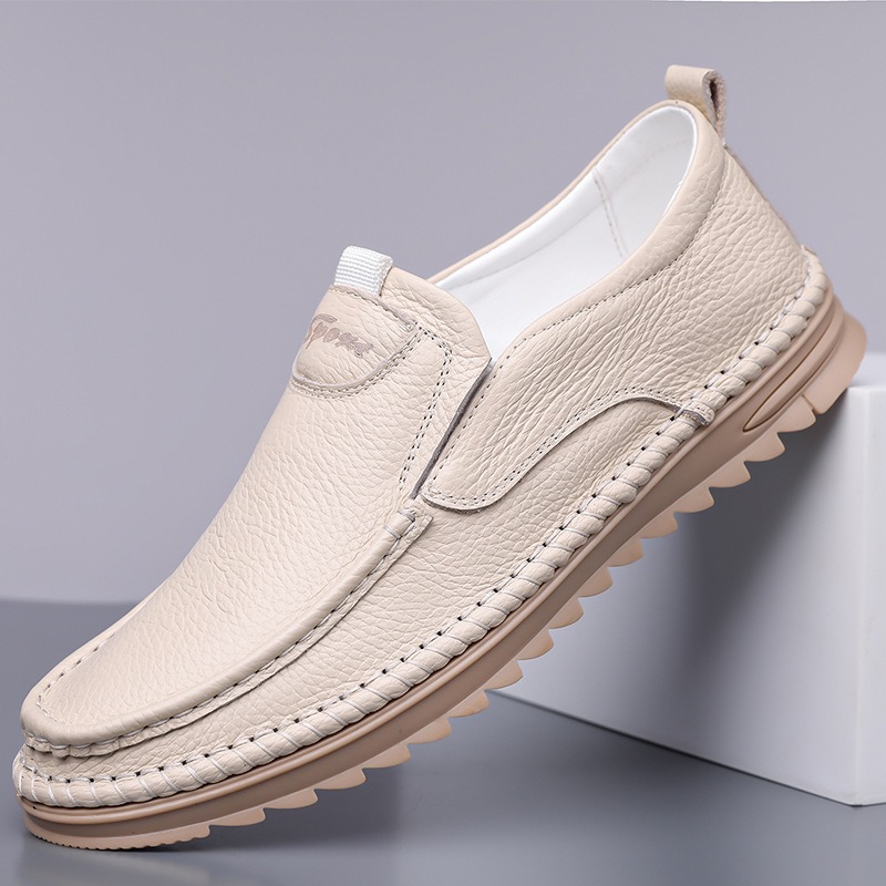 メンズ本革靴 2026 春 ソフトソール 滑り止め 手作り  - Men'S Shoes Size 43 In Us のレビューと価格