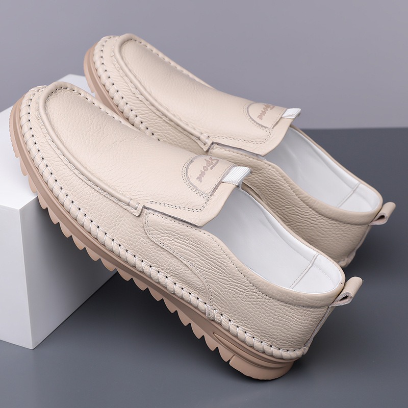 メンズ本革靴 2026 春 ソフトソール 滑り止め 手作り  - Men'S Shoes Size 43 In Us のレビューと価格