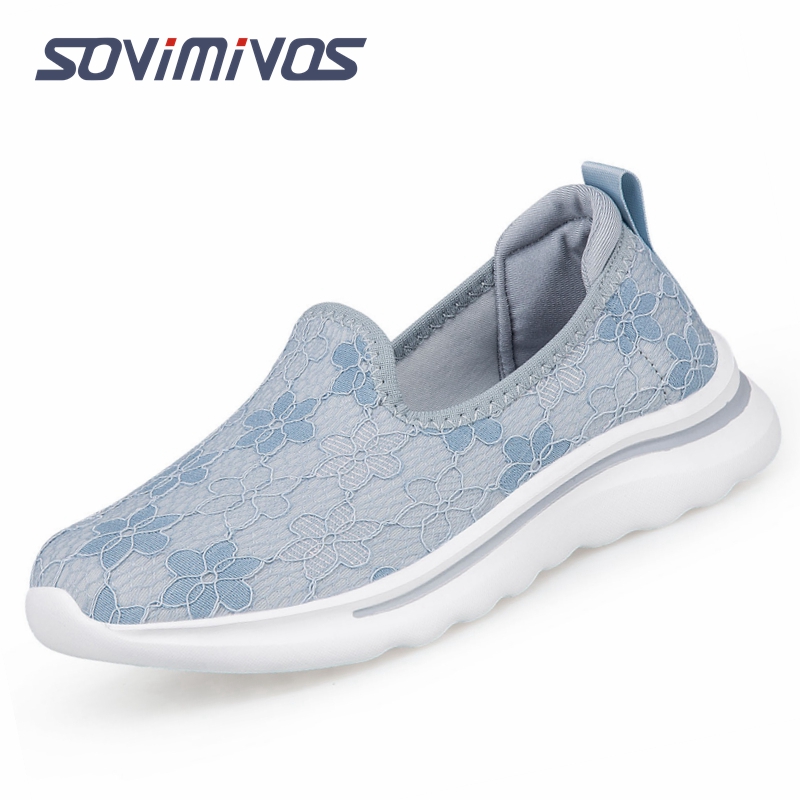 高品質の女性フラットシューズファッションメッシュ通気性の靴夏 - Mesh Trainer Breathable のレビューと価格