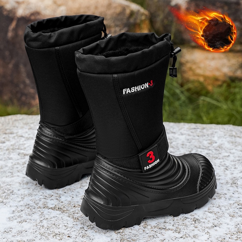 メンズ 秋冬用 新しいスノーブーツ、フリース裏地と厚手、防寒 - Hiking Boot Waterproof のレビューと価格