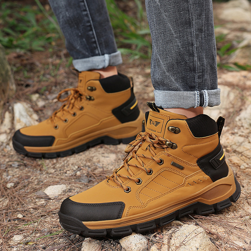 新しい秋のメンズブーツファッションアウトドアハイキングブーツ - Hiking Boot Waterproof のレビューと価格