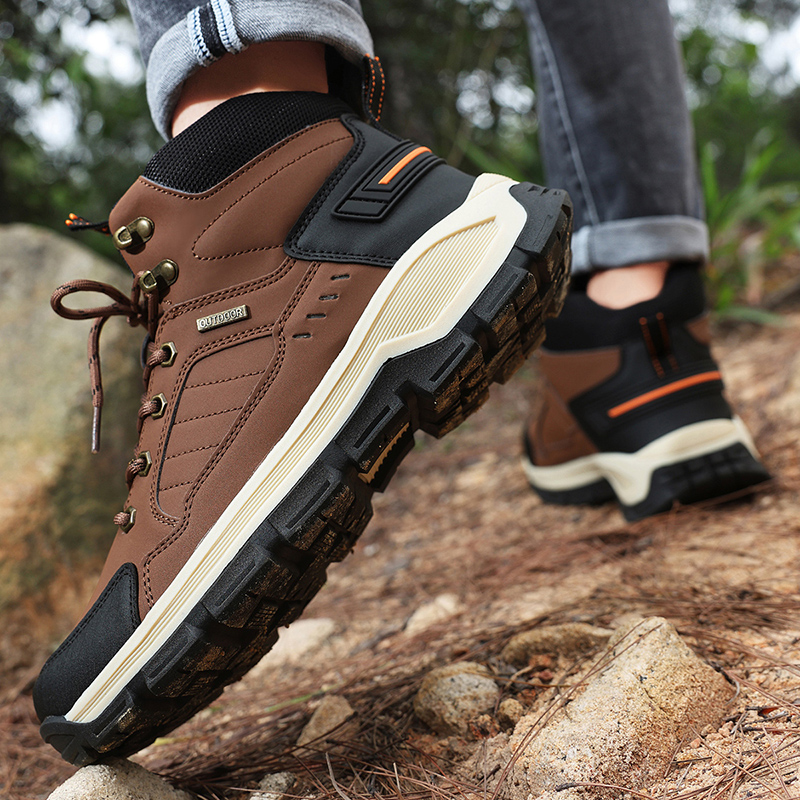 新しい秋のメンズブーツファッションアウトドアハイキングブーツ - Hiking Boot Waterproof のレビューと価格