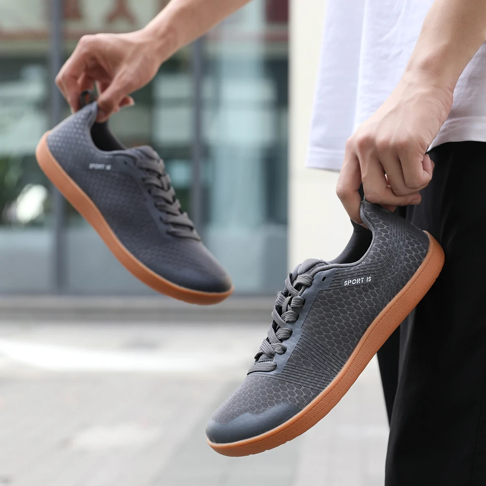 男性と女性のためのミニマリストの裸足の靴,クロストレーナー, - Mesh Trainer Breathable のレビューと価格