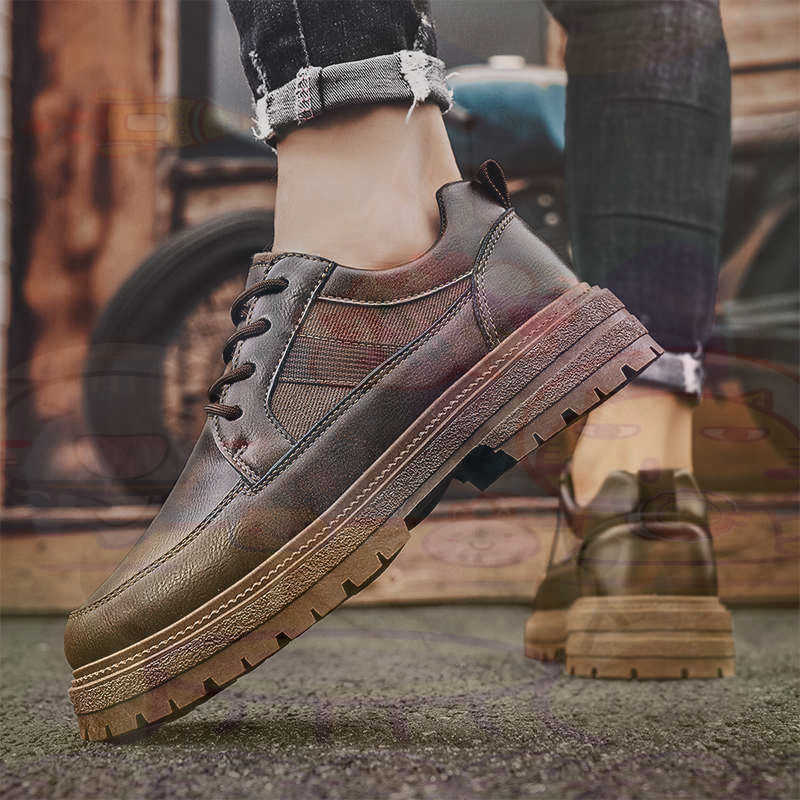 ダーク天然皮革ファッショントレーナーテニスメンズスニーカーフ - Men'S Shoes Different Types のレビューと価格