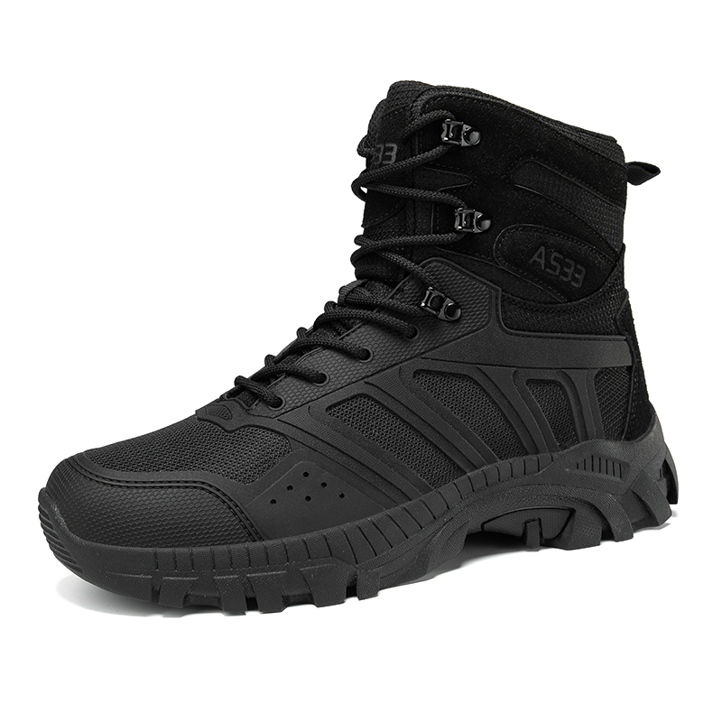 男性用タクティカルブーツ、レースアップ、デザートミリタリーワ - Hiking Boot Waterproof のレビューと価格