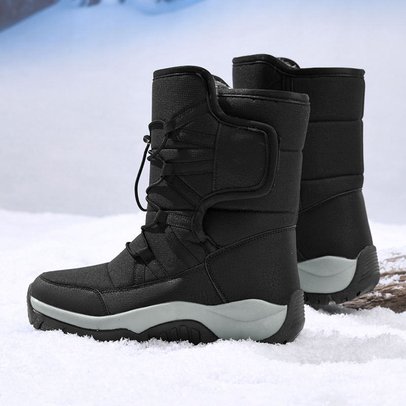 ブランドメンズ冬靴防水メンズブーツ暖かい豪華なカップルスノー - Hiking Boot Waterproof のレビューと価格