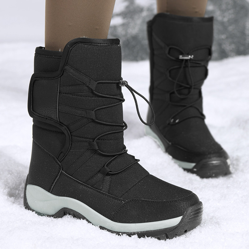 ブランドメンズ冬靴防水メンズブーツ暖かい豪華なカップルスノー - Hiking Boot Waterproof のレビューと価格