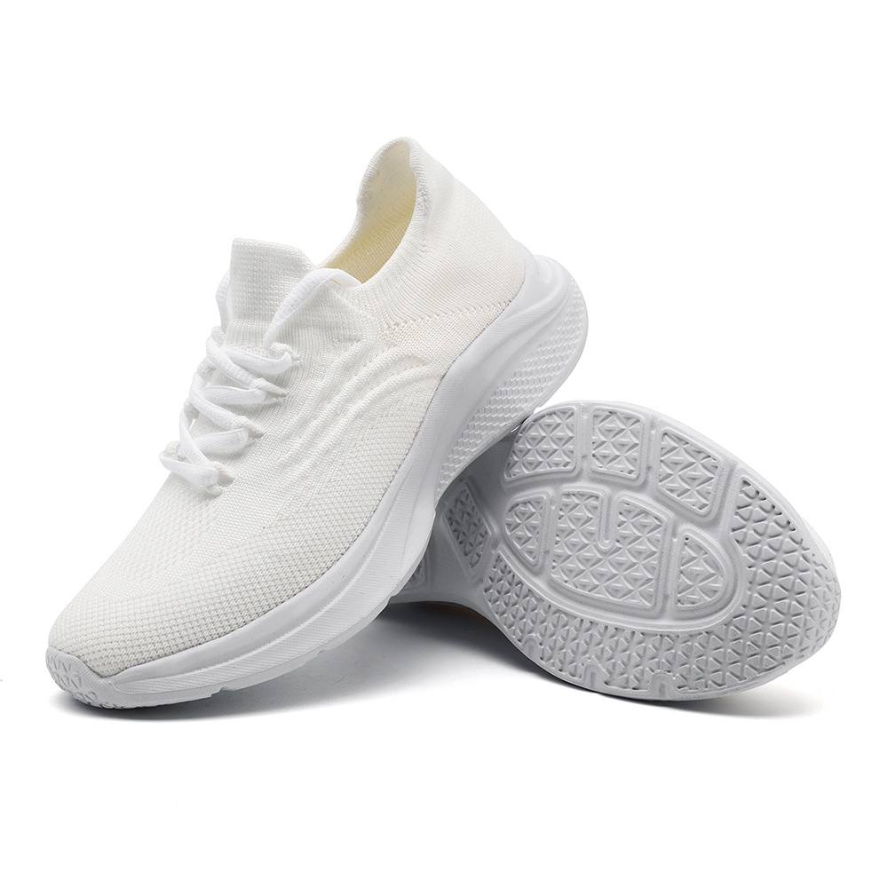 女性のスニーカーカジュアルシューズフラットエアメッシュ通気性 - Mesh Trainer Breathable のレビューと価格