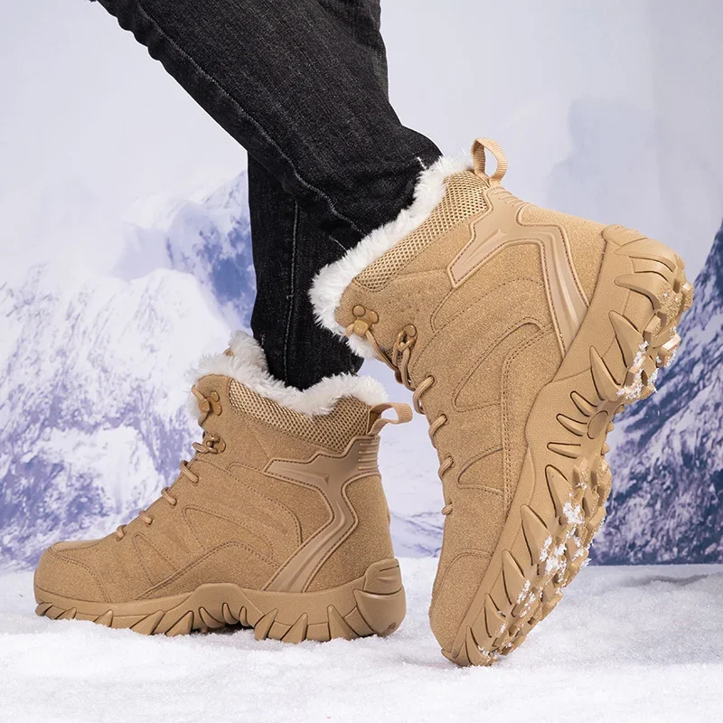 男性冬の戦術的なブーツレースアップ軍事ハイキング靴作業足首砂 - Hiking Boot Waterproof のレビューと価格