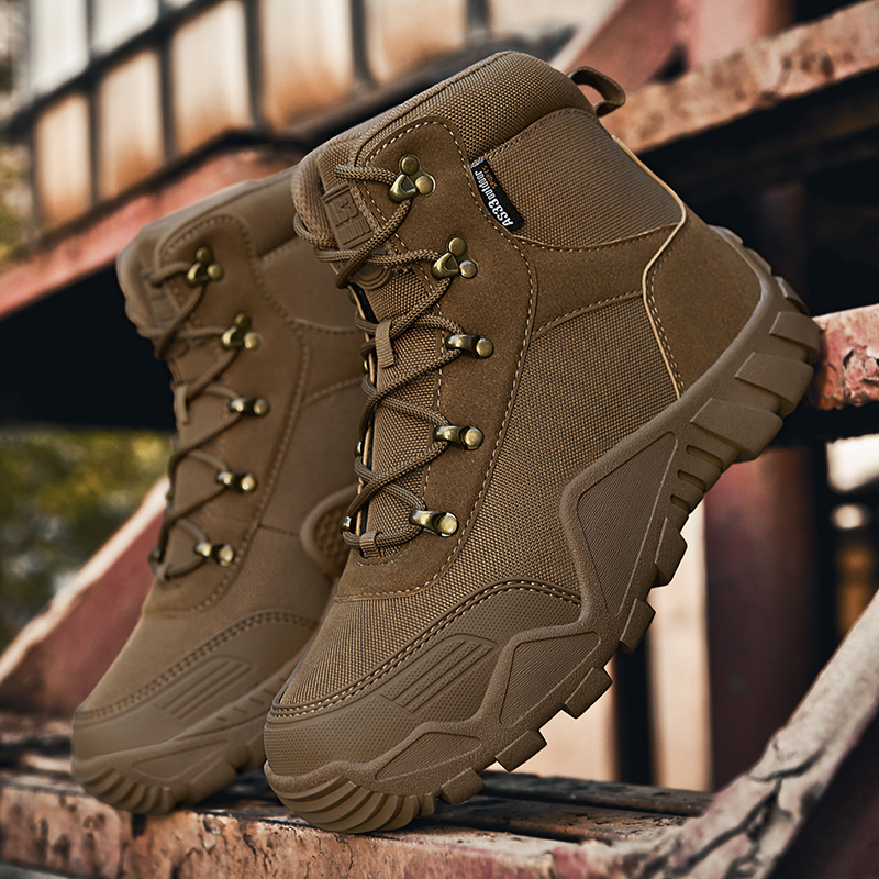 男性の戦術的な靴アウトドアクライミングハイキングシューズアー - Hiking Boot Waterproof のレビューと価格