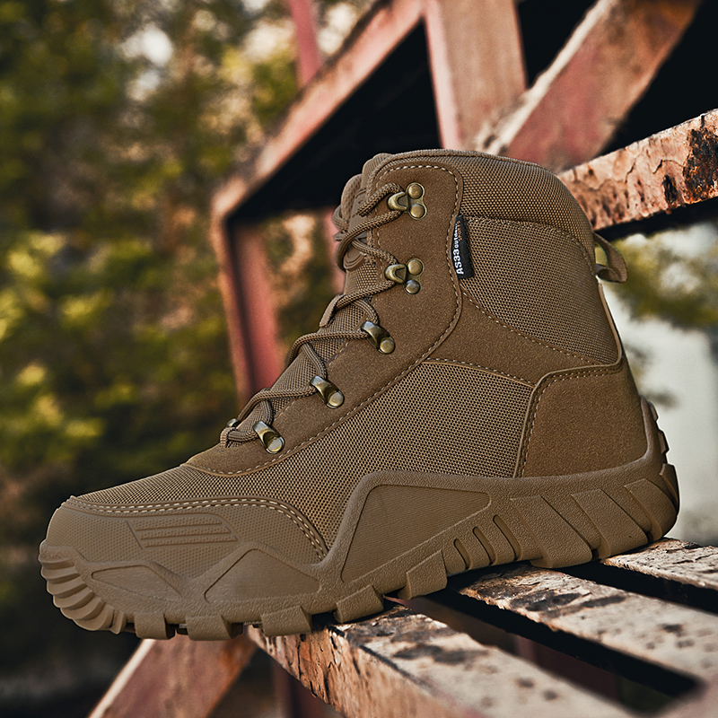 男性の戦術的な靴アウトドアクライミングハイキングシューズアー - Hiking Boot Waterproof のレビューと価格