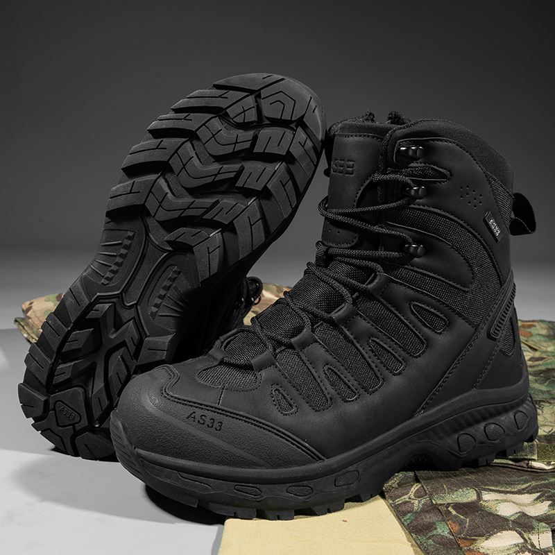 新しい男性の戦術的なブーツ軍事ブランド狩猟ハイキング靴足首防 - Hiking Boot Waterproof のレビューと価格