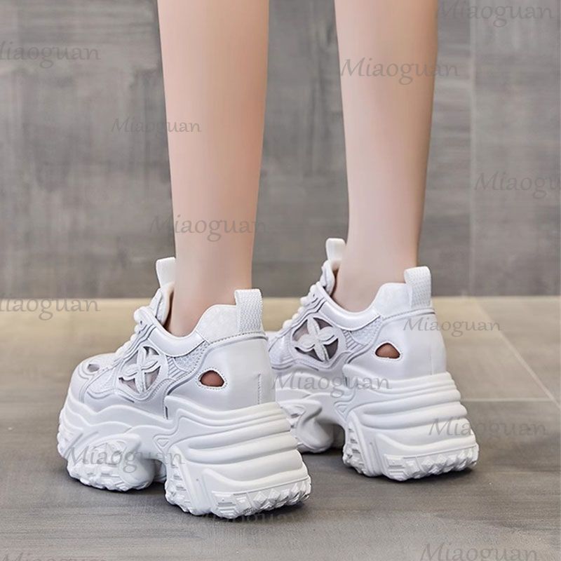 女性ファッション 7 センチメートルプラットフォームスニーカ - Mesh Trainer Breathable のレビューと価格