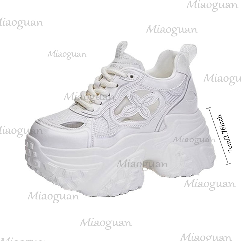 女性ファッション 7 センチメートルプラットフォームスニーカ - Mesh Trainer Breathable のレビューと価格