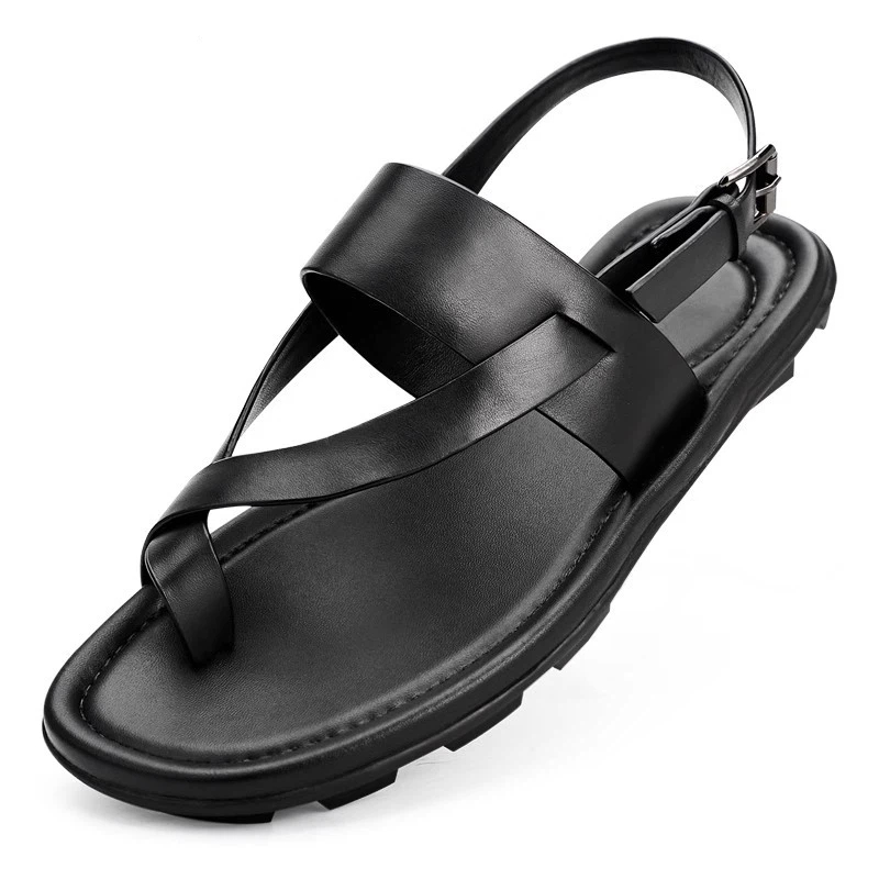 本革メンズサンダル高級手作り品質快適な 2026 夏の新ファ - Men'S Shoes Size 43 In Us のレビューと価格