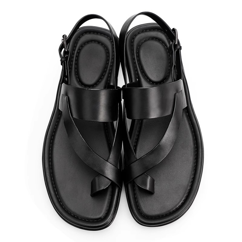 本革メンズサンダル高級手作り品質快適な 2026 夏の新ファ - Men'S Shoes Size 43 In Us のレビューと価格