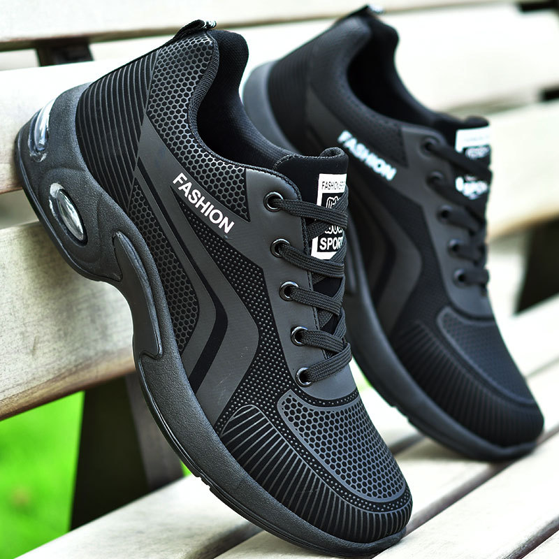 メンズカジュアルスニーカー新通気性スポーツシューズ男性春のフ - Mesh Trainer Breathable のレビューと価格