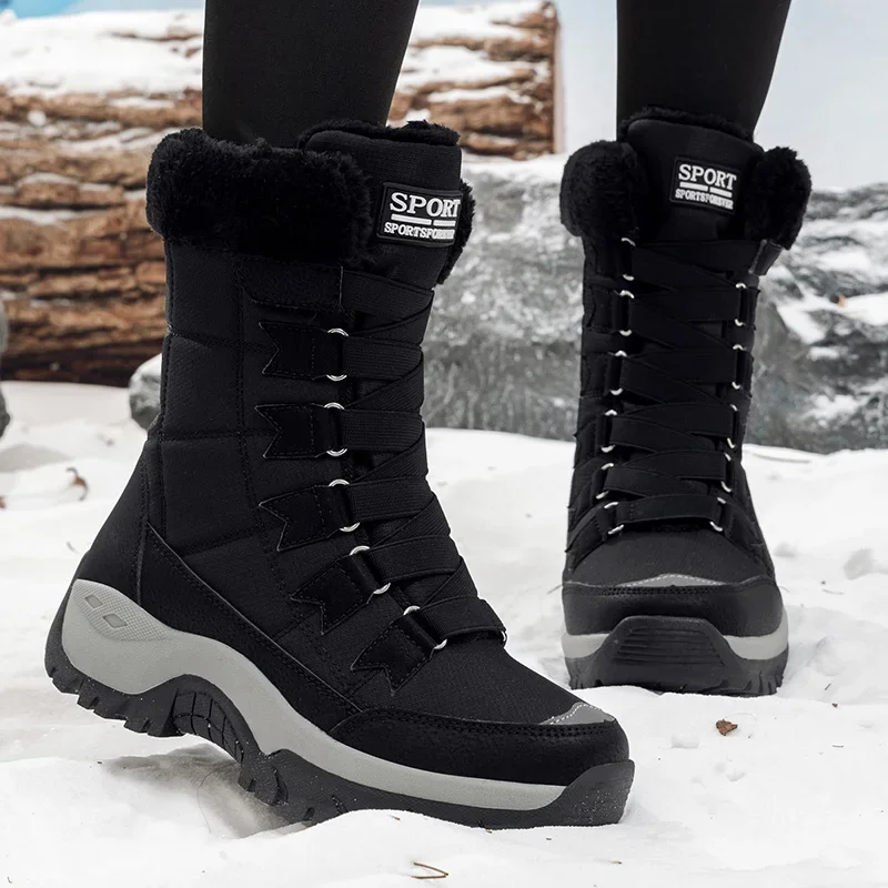 新作冬用レディースブーツ 高品質暖かい女性用スノーブーツ 快 - Hiking Boot Waterproof のレビューと価格