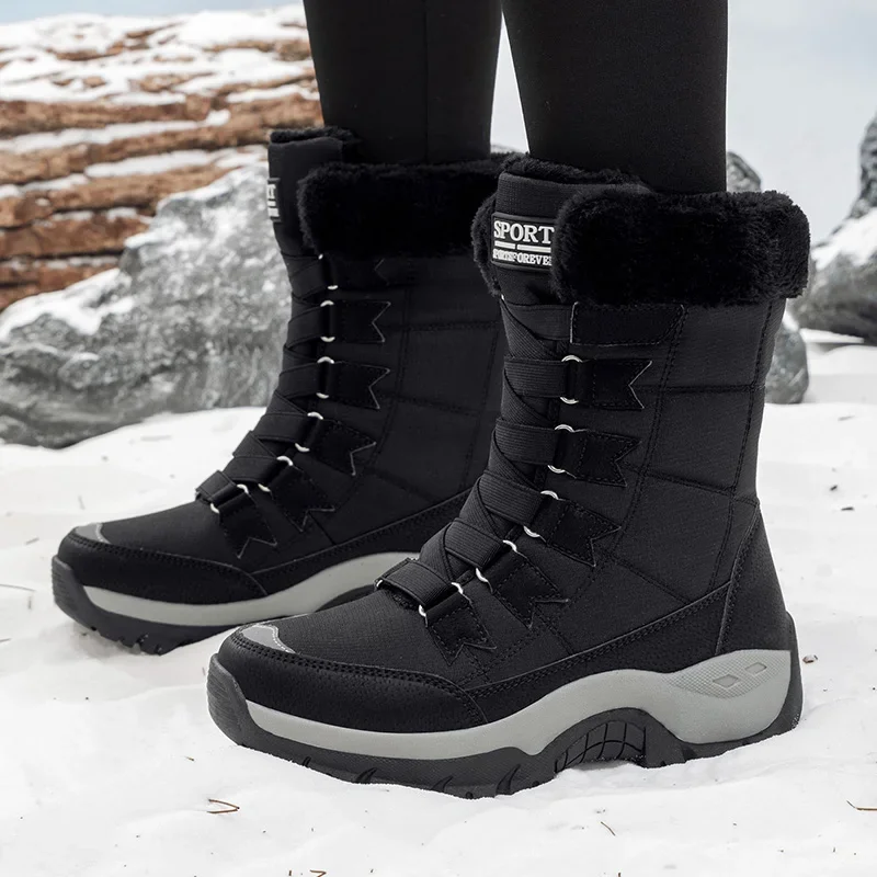 新作冬用レディースブーツ 高品質暖かい女性用スノーブーツ 快 - Hiking Boot Waterproof のレビューと価格