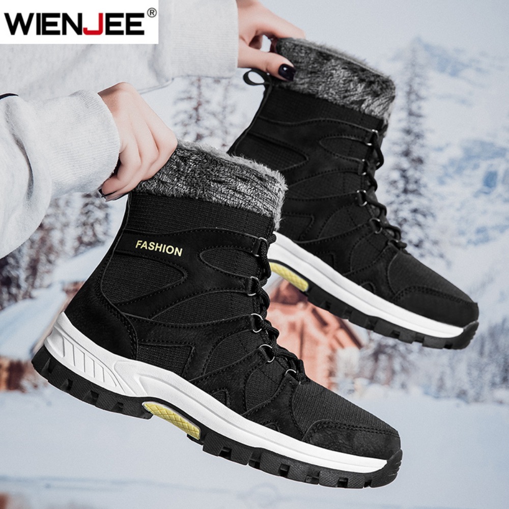 ブランドメンズ冬靴防水メンズブーツ暖かい豪華なカップルスノー - Hiking Boot Waterproof のレビューと価格