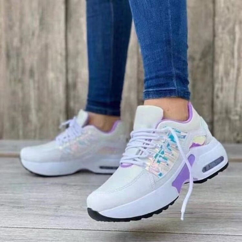 レディースファッションスニーカープラットフォームエアクッショ - Mesh Trainer Breathable のレビューと価格