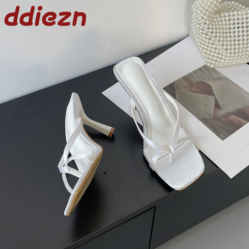ピンクのファッションスクエアトゥ女性薄いかかとの靴女性のフリ - Men'S Shoes Size 43 In Us のレビューと価格